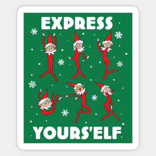 Floopy Dancing Christmas Elf - Express Yours'elf Magnet